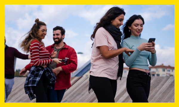 Young people outside