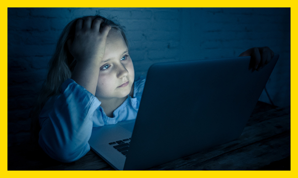 Young child at laptop